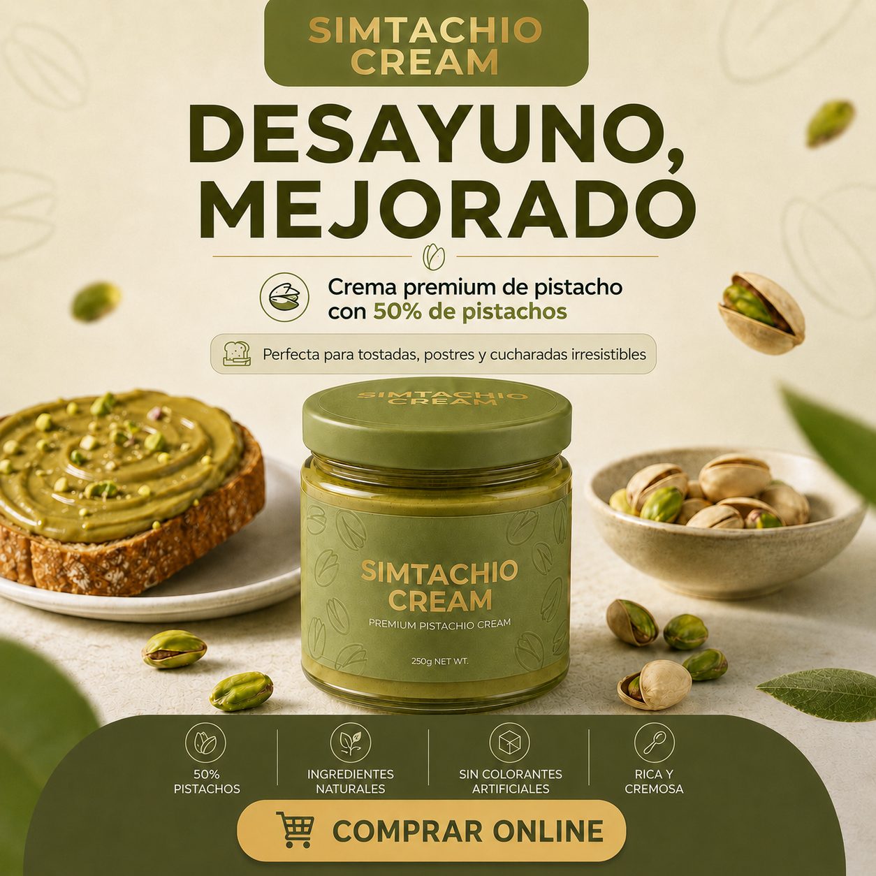 Meta Ad de SIMTACHIO CREAM: Desayuno mejorado